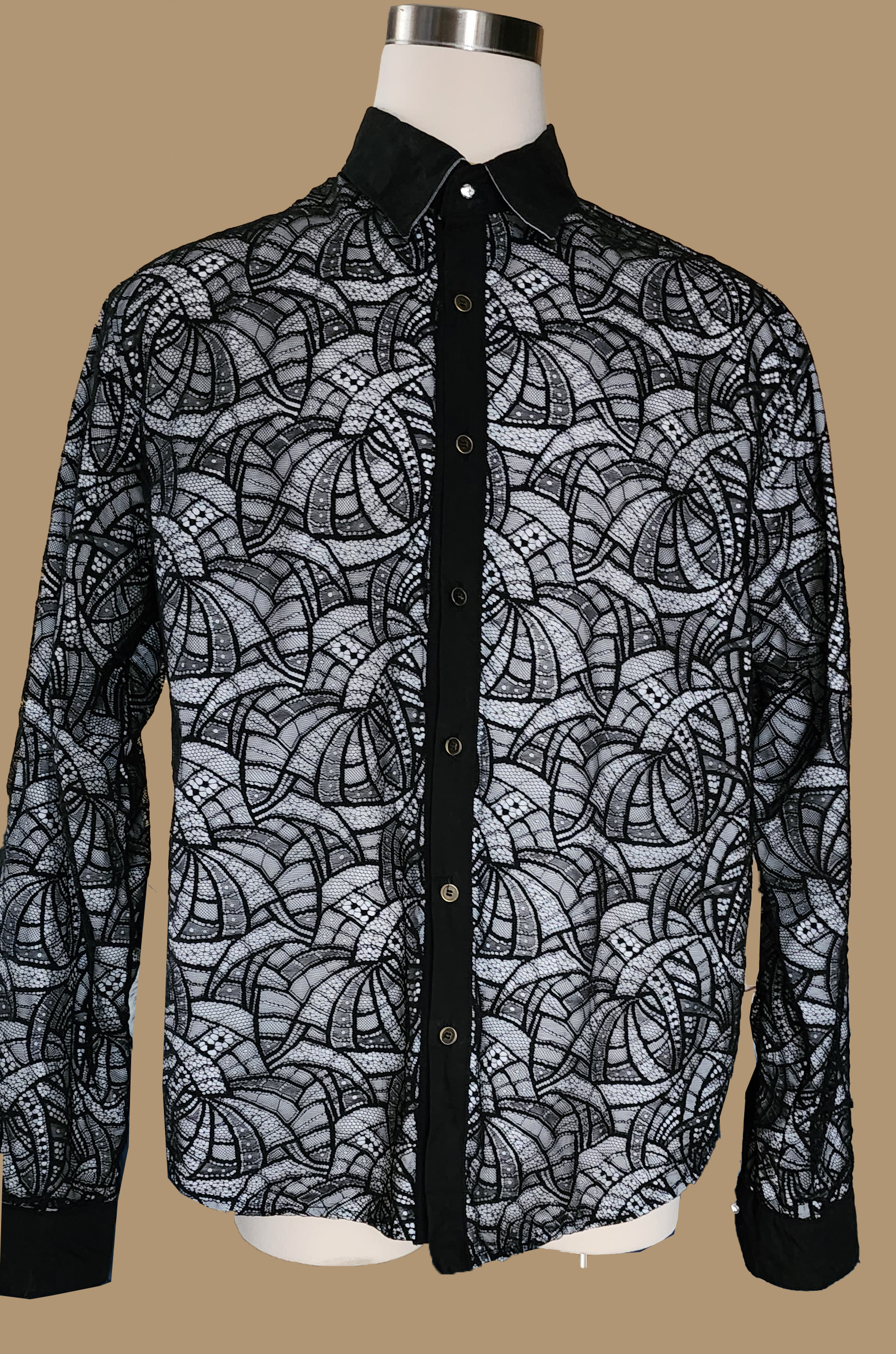 Black Lace (Geometric Abstract)